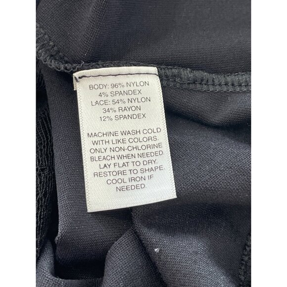 Y2K Lace Trim Camisole Tank White House Black Market Womens XS Black Long - Picture 4 of 7